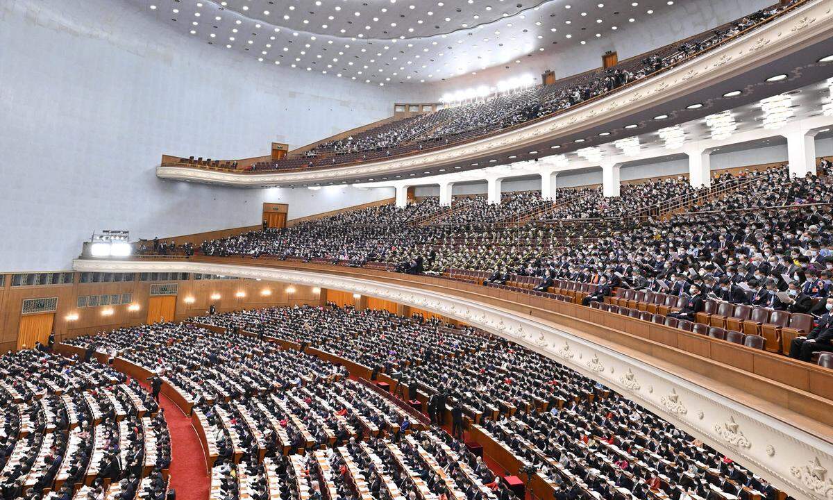 „Politisches Theater“: der Nationale Volkskongress in Peking.