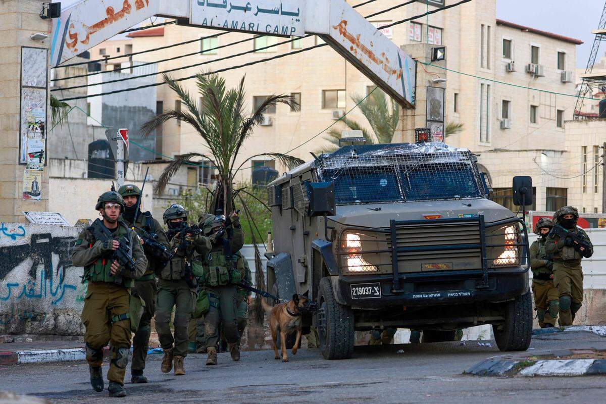 Israelischer Militäreinsatz in Am‘ari im Westjordanland.