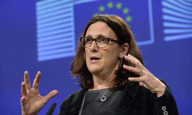 EU-Handelskommissarin Cecilia Malmström warnt vor Handelsbeschränkungen