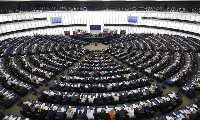 Das EU-Parlament in Strassburg am Tag der Abstimmung über das neue Urheberrecht.