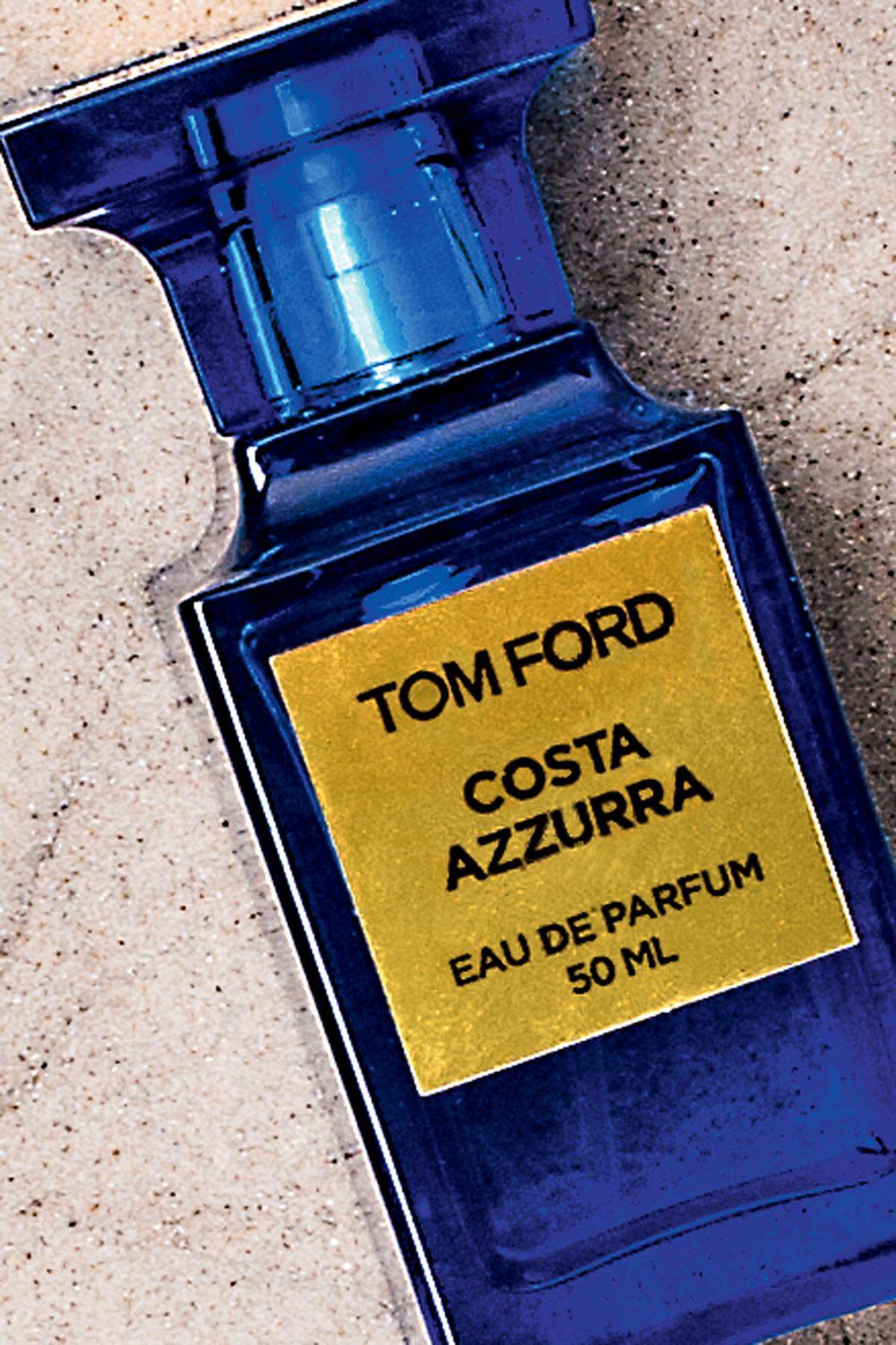 Ab August gibt es „Costa Azzurra“, einen frischen neuen Duft aus der „Neroli di Portofino“-Kollektion von Tom Ford (50 ml um 190 Euro).