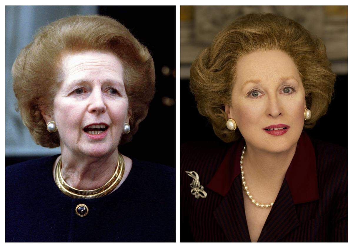 Auch optisch gleicht sie Margaret Thatcher im Film "The Iron Lady".