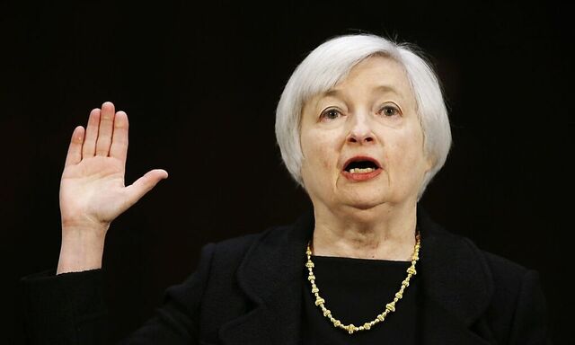 File photo of Yellen, President Obama's nominee to lead the U.S. Federal Reserve, being sworn in to testify at her U.S. Senate Banking Committee confirmation hearing in Washington