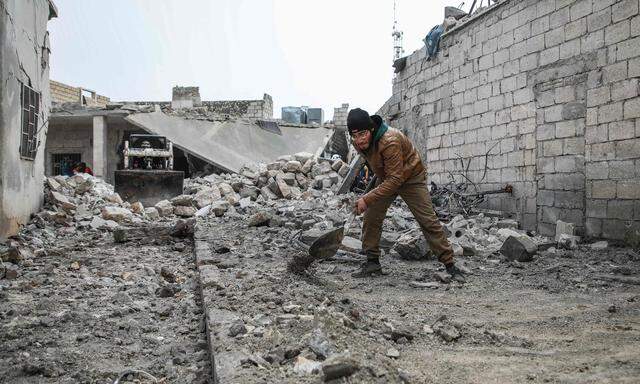 Trümmerlandschaft in der syrischen Provinz Idlib