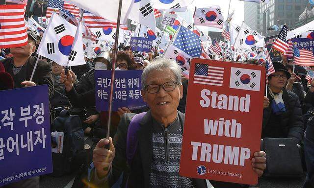 In Südkorea liegen die Hoffnungen auf US-Präsident Trump für einen dauerhaften Frieden mit dem nördlichen Nachbarn.