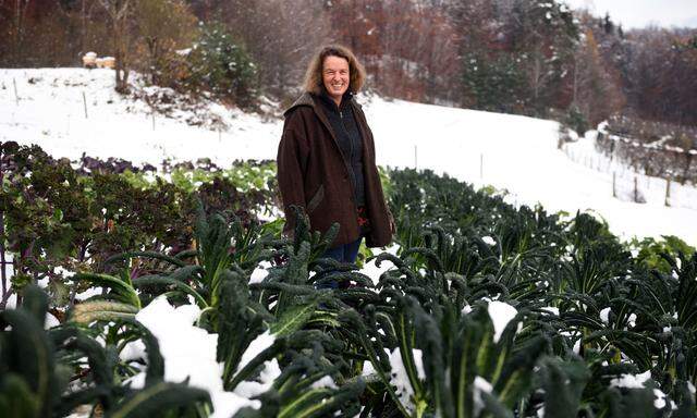 Anna Ambrosch kultiviert seit mehr als zehn Jahren Wintergemüse, im Freiland wie im Folientunnel.