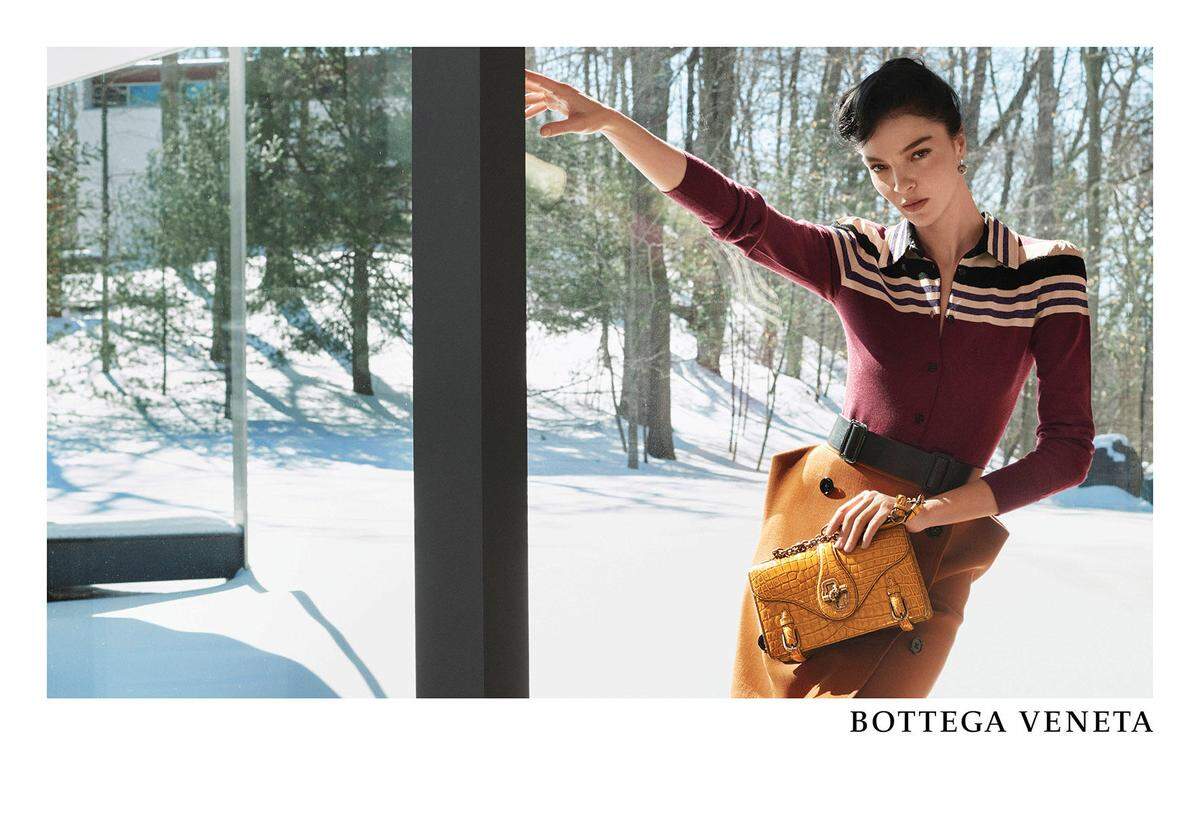 Architektur und Mode verbindet die Kampagne von Bottega Veneta.