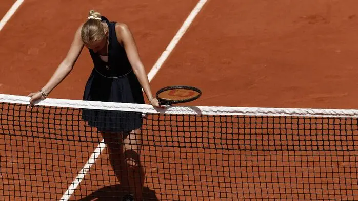 Achtelfinal-Aus: Anastasia Potapova in Paris. 