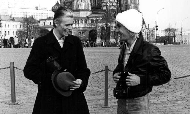 David Bowie und Iggy Pop 1977 in Moskau