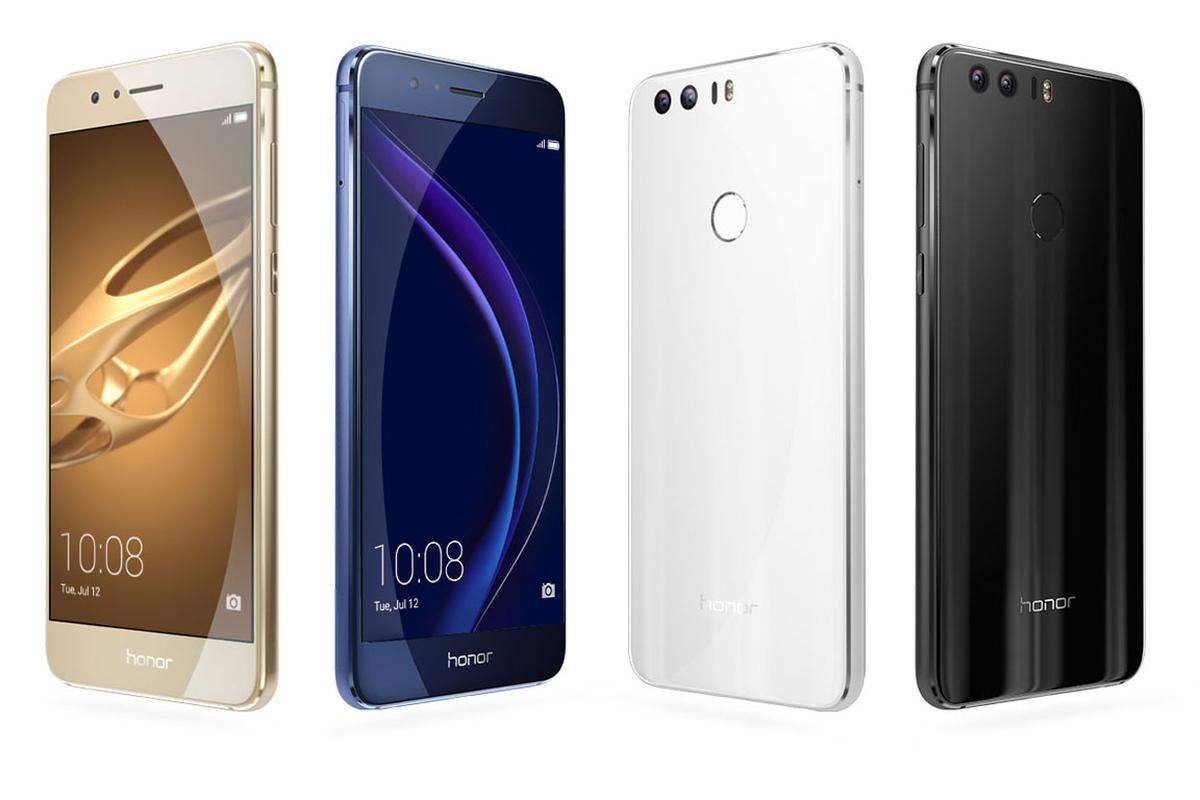 Ein weiteres Smartphone, das auch ohne Umwege in Österreich erhältlich ist, ist das Honor 8. Es ist eine Marke unter dem Huawei-Dach, das Dual-SIM-fähige Geräte auf den Markt bringt, die vor allem im mittleren Preissegment auftrumpfen will. An der technischen Ausstattung wird aber nicht gespart. Preis: 359 Euro.