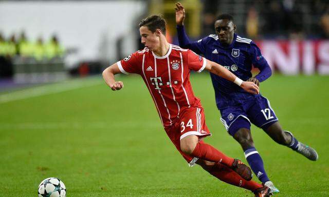 Marco Friedl hatte bei seiner Premiere als Linksverteidiger die drittbeste Passquote aller Bayern-Spieler.