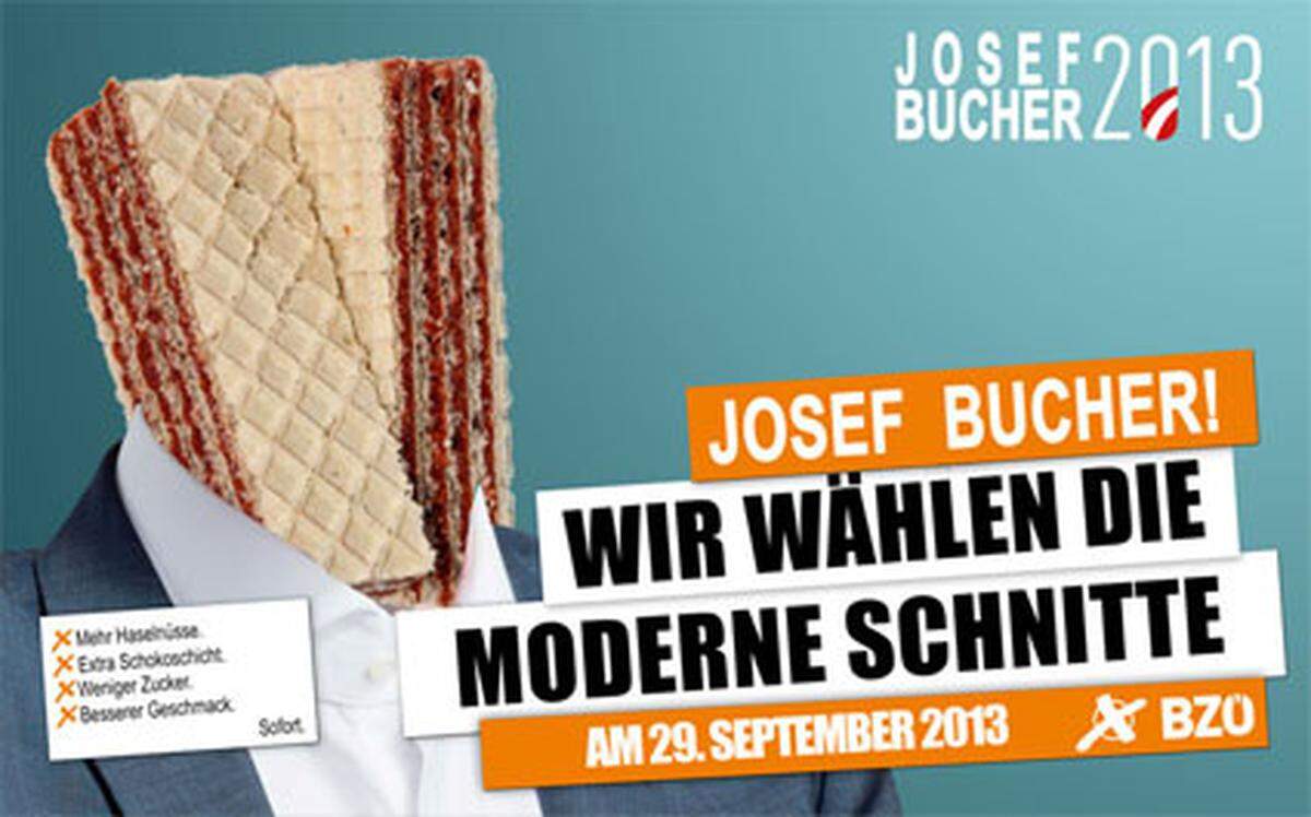 Und Josef Bucher vom BZÖ? Wird mit einer "modernen Schnitte" verglichen. Mehr ist dazu nicht zu sagen.