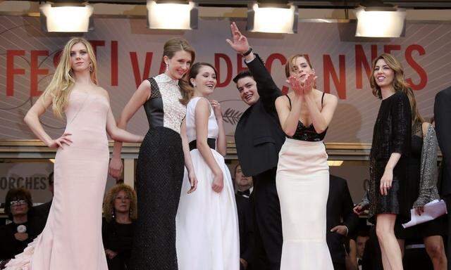Director Sofia Coppola and cast members arrive on the red carpet for the screening of the film 'Jeune & Jolie' in competition during the 66th Cannes Film Festival in Cannes