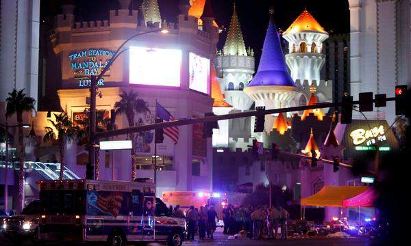 Ausnahmezustand in der Mandalay Bay am Las Vegas Strip, dem Casinoviertel der Glücksspiel-Metropole im Westen der USA.