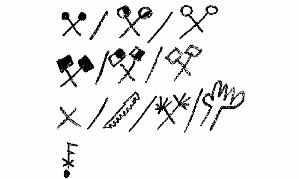„Scattered Light“. In der Partitur hat Staud eigene Symbole entworfen (hier etwa für Schlagzeug).