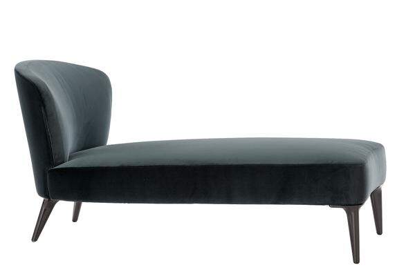 Entstammt einer eleganten Sofafamilie: Die Chaiselongue „Aston“ von Minotti.