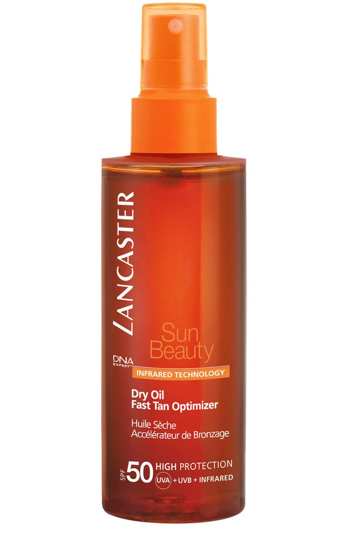 ... Tan Optimizer SPF 50 von Lancaster um 40 Euro.