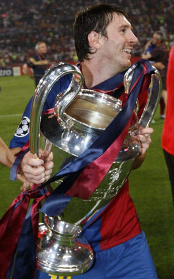 Mit neun Treffern in der Königsklasse hatte Lionel Messi seinen Klub auf den europäischen Thron gehievt, selbstredend wurde der Argentinier damit Schützenkönig.
