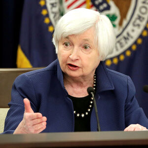 FILE PHOTO - Federal Reserve Chair Yellen speaks during a news conference in Washington