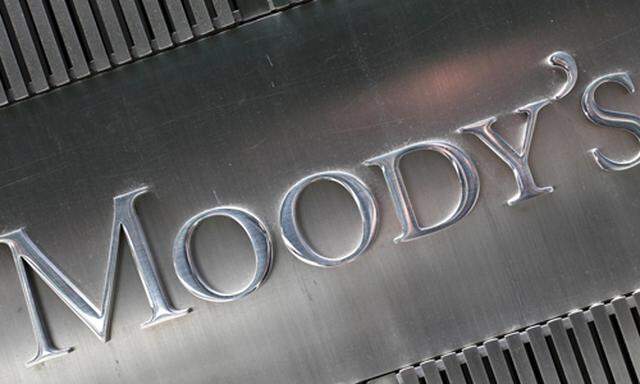Archivbild: Das Logo der Ratingagentur Moody's.