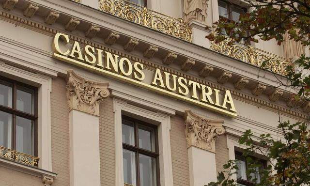 Logo an der Zentrale der Casinos Austria