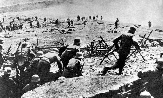 allen, verletzt, vermisst (im Bild: Kämpfe am Isonzo im heutigen Slowenien).