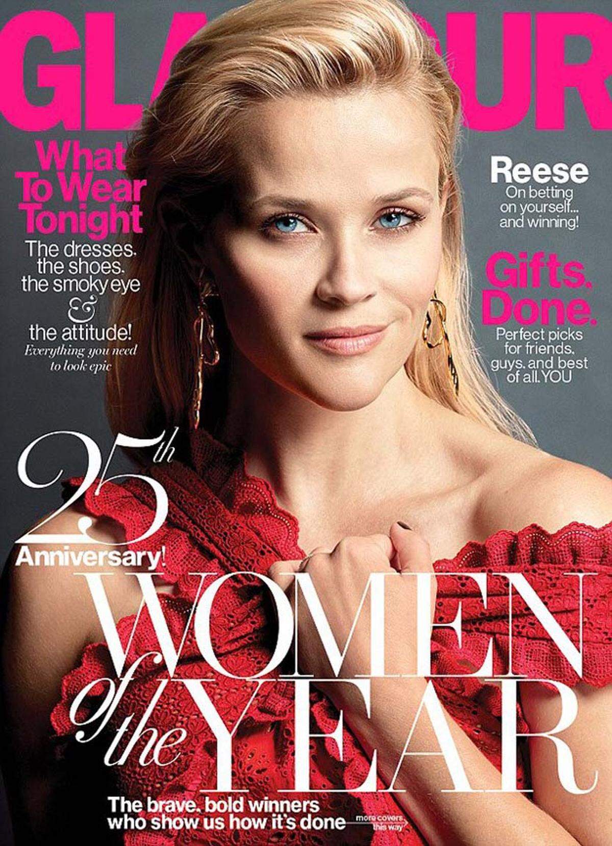 Als bestes "Women's Lifestyle Cover" schaffte es Glamour mit Reese Witherspoon und 22 Prozent aufs Treppchen. Fotografiert wurde die Schauspielerin von Melanie Acevedo.