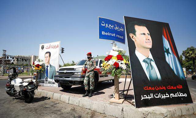 Wahlwerbung für Syriens Präsidenten Assad.