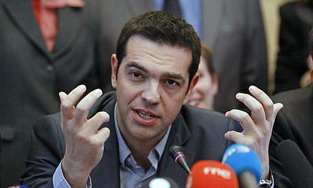 Alexis Tsipras, Parteichef der linken Partei Syriza
