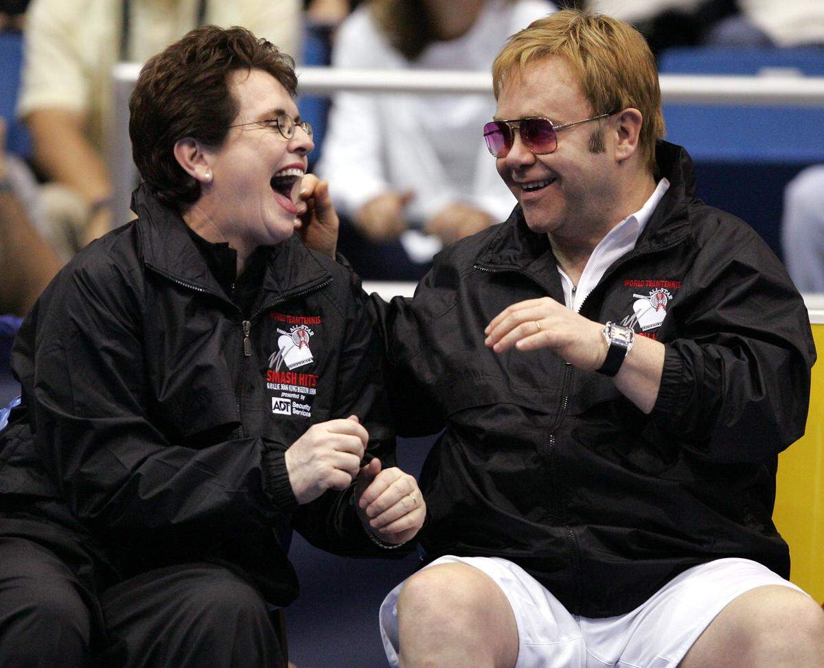 Elton John zählt zu ihren Freunden, ...