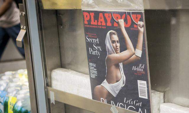 Cover up for Playboy magazine A copy of Playboy magazine at a newsstand in New York on Tuesday Octo