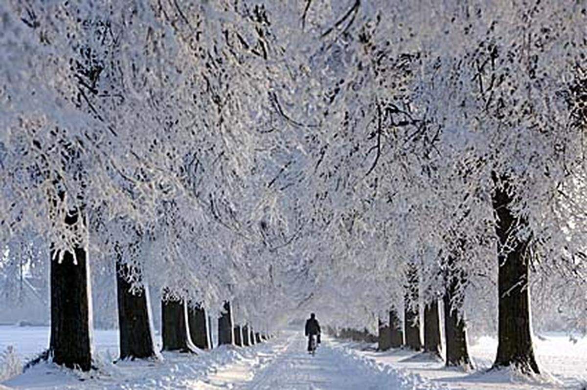 Halb Europa zittert bei Temperaturen bis zu minus 27,5 Grad Celsius.