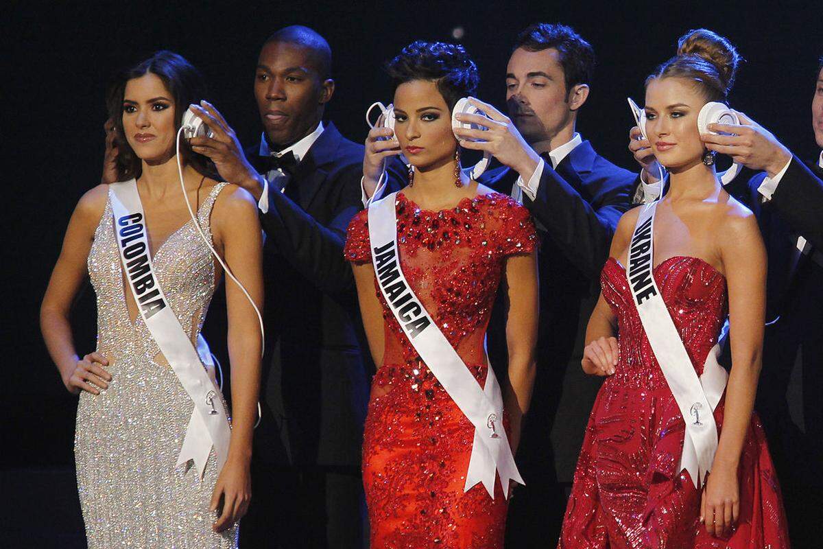 Kein Hörtest, sondern die Inteviewphase bei der Wahl zu 63. "Miss Universe".