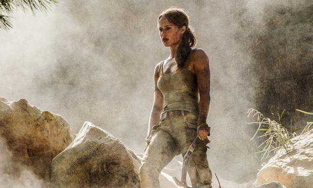 Indiana-Jones-Outfit: Die burschikose Schwedin Alicia Vikander spielt die Rolle der Lara Croft. 
