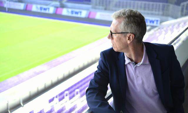 Peter Stöger blickt als Austrias neuer Sport-Vorstand in die Zukunft voraus.