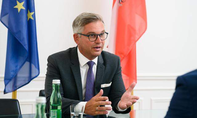 Finanzminister Magnus Brunner: " Wir wollen diese Unterstützung schon allein wegen der zwei Millionen Kundinnen und Kunden der Wien Energie gewähren."