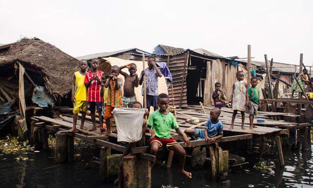 Kinder in Lagos: Die Straßen sind gefährlich für Minderjährige ohne Begleitung. 