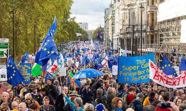 Brexit-Gegner demonstrieren in London