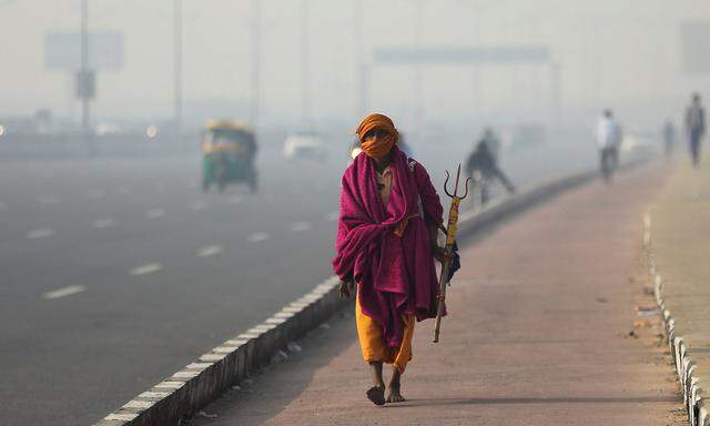 Ein weiterer Smog-Morgen in Neu Delhi.