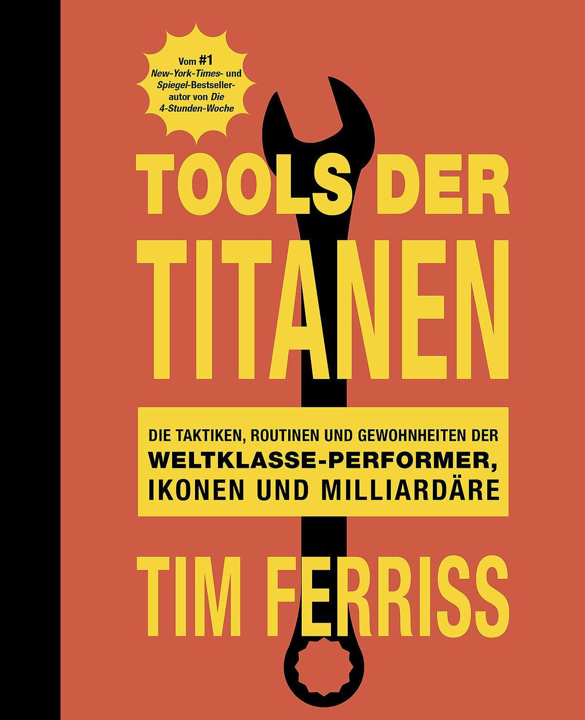 Platz 3Tools der TitanenDie Taktiken, Routinen und Gewohnheiten der Weltklasse-Performer, Ikonen und Milliardärevon Timothy Ferriss Bestsellergarant Tim Ferriss (Die 4-Stunden-Woche) bezeichnet sein Buch als ultimatives Notizbuch – als solches hatte er es ursprünglich angelegt. Als Basis dienten ihm rund 200 Interviews, die Ferriss in nur zwei Jahren mit oft prominenten Weltklasse-Performern führte. Zu seinen Gesprächspartnern (darunter leider auffallend wenige Frauen) zählten Unternehmer, Mediziner, Künstler, Sportler und Hollywoodstars. Sie stellten sich den Fragen nach Insidertipps, den besten Tools und Taktiken, ihrem Ernährungsverhalten, ihrer Gesundheit, ihrer Motivation und ihren Überzeugungen im Allgemeinen. Die meisten Antworten fielen kurz und knackig aus, sodass dieses Buch mit vorwiegend überschaubaren Beiträgen aufwartet. Ferriss selbst fordert seine Leser auf, zwischen den Seiten zu springen und viel auszulassen. Er ordnete die Beiträge drei großen Bereichen zu: Gesundheit, Reichtum und Weisheit.