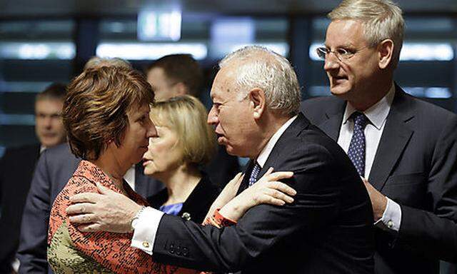 Carl Bildt, Catherine Ashton, Jose Manuel Garcia-Margallo
