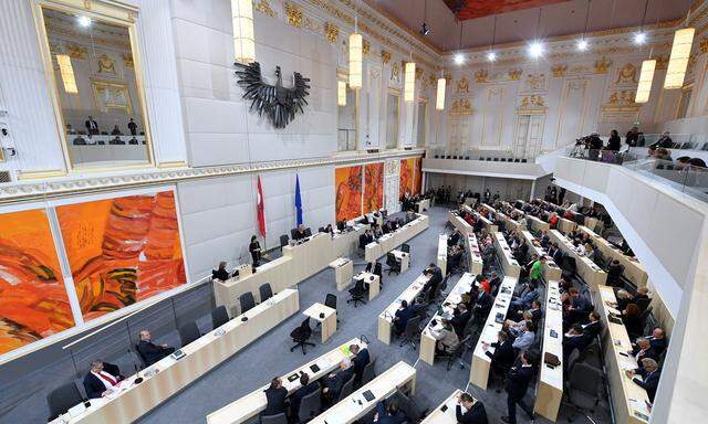 Auf den Inhalt der Debatten färbte die Schönheit des Ersatzsitzungssaals des Nationalrats, des großen Redoutensaals in der Hofburg, nicht ab.