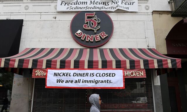 Restaurants demonstrierten gegen das Einreisedekret - sie blieben geschlossen.