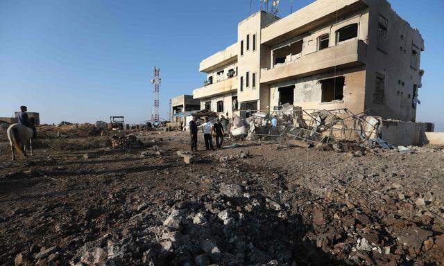 Zerstörungen nach einem russischen Luftangriff in der Provinz Idlib. 