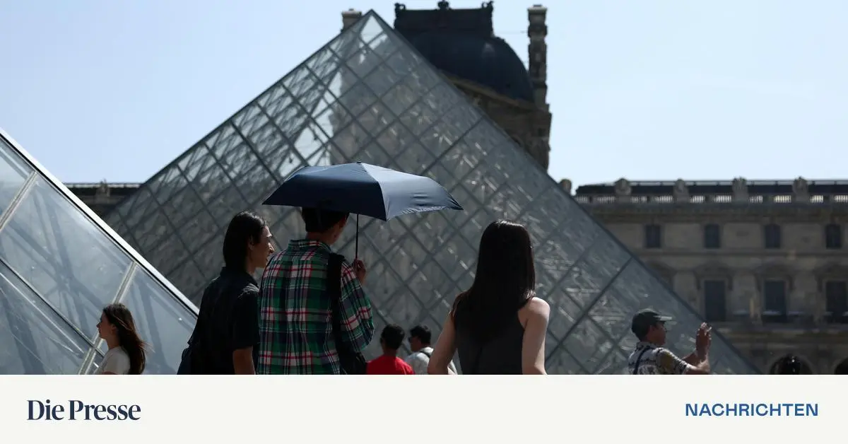 Louvre-Personal-streikt-Touristen-stehen-vor-geschlossenen-T-ren