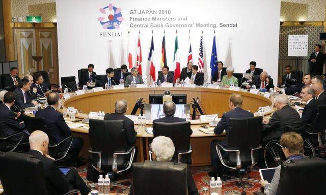 1st day of G 7 finance chiefs meeting Photo taken May 20 2016 shows the first day session of the G