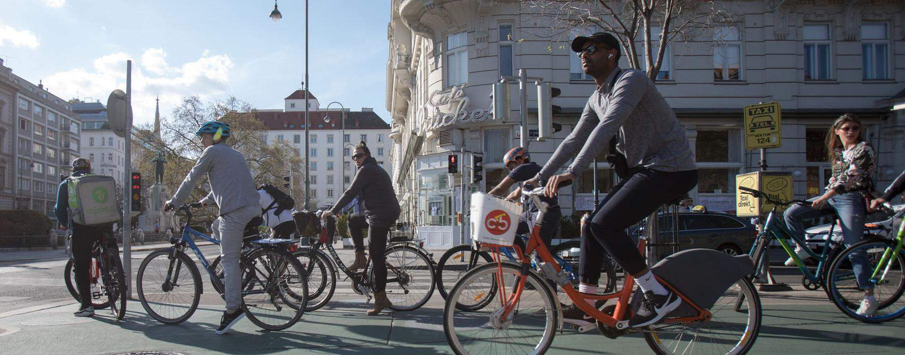 In Wien zählte man im Mai um 45 Prozent mehr Radfahrer als im Vergleichsmonat 2019.