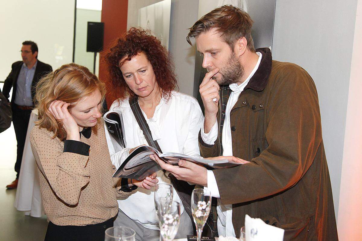 Kunsthalle-Kommunikatoren Katharina Baumgartner, Katharina Murschetz, Michael Wuerges