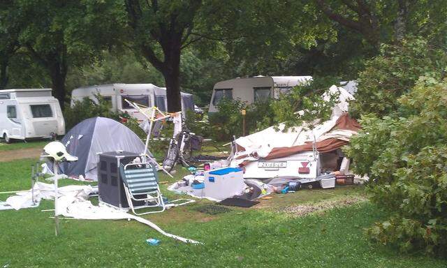 In Kärnten musste ein Campingplatz evakuiert werden