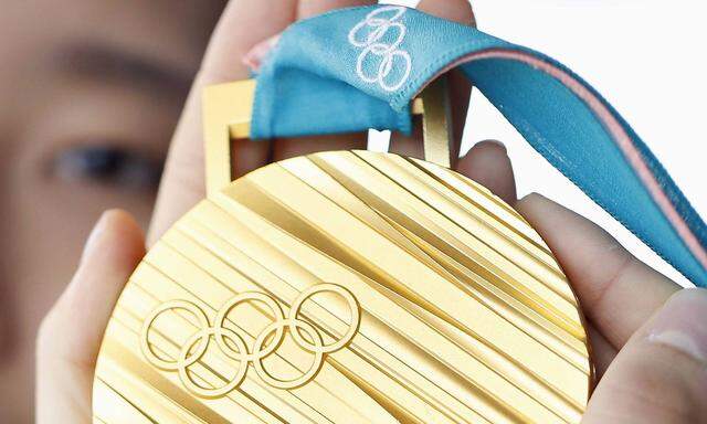 Goldmedaille der Olympischen Spiele in Pyeongchang